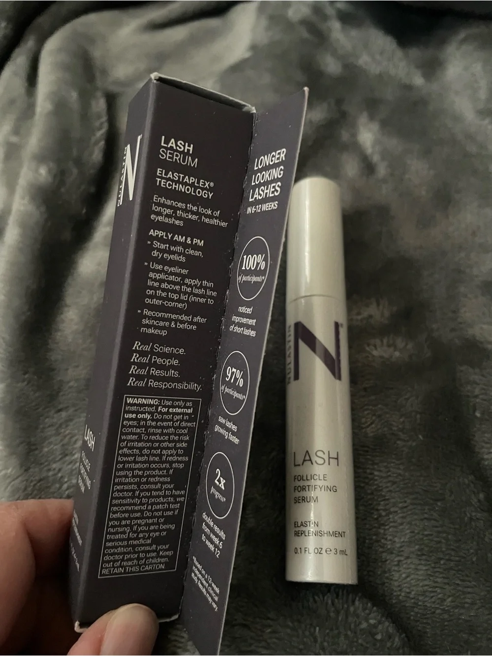 Nulastin lash follicle